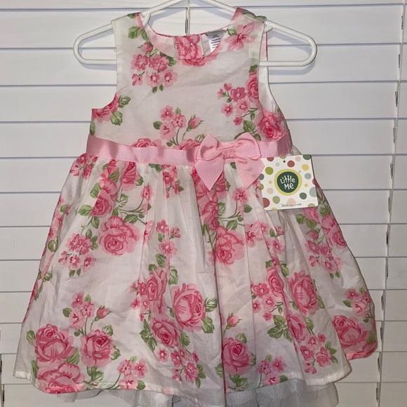 Pink Floral Easter Dress 2m Nwt 